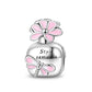 Charm Bead 925 Sterling Silver Butterfly, Daisy & Rose