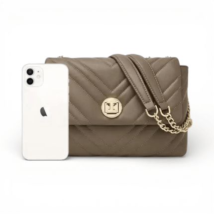 Shoulder Bag with Gold Chain