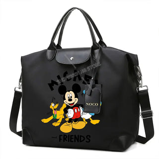Disney Mickey Mouse Crossbody Bag featuring Mickey and friends in a stylish black design.