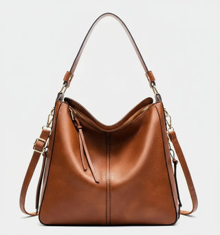 Hobo shoulder bag made from high-quality PU leather with a stylish slouchy silhouette.