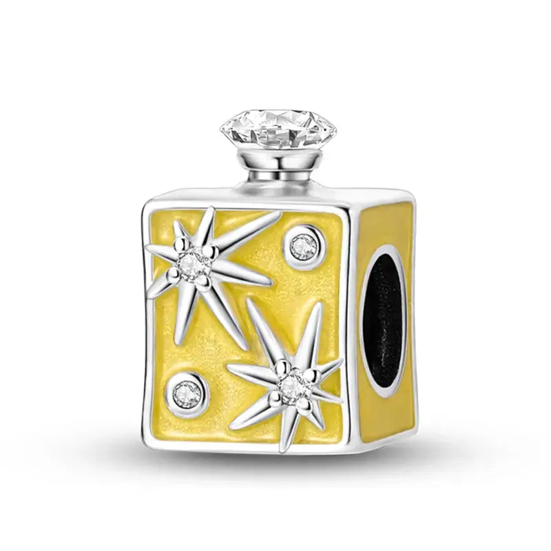 Charm Bead 925 Sterling Silver Butterfly, Daisy & Rose