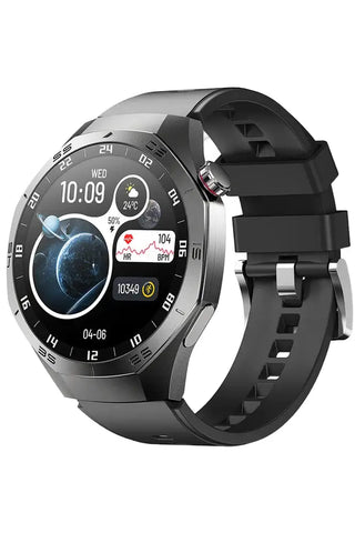 Multifunctional Sports Smartwatches with black silicone strap displaying fitness tracking features and a modern design.