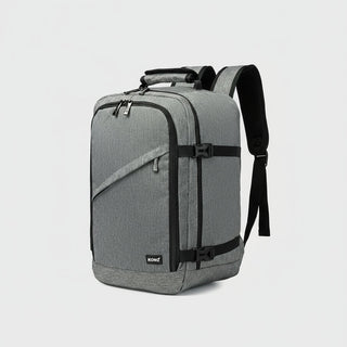 Backpack Waterproof Laptop Travel featuring reflective design for night safety in gray color, perfect for men.