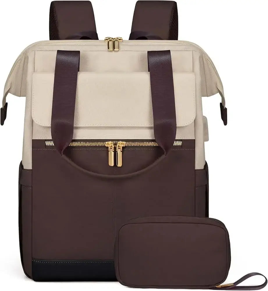 Stylish Women's Backpack featuring soft closure, air cushion belt, and spacious compartments.