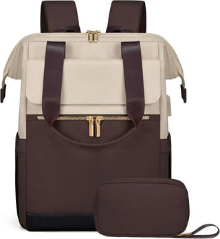 Stylish Women's Backpack featuring soft closure, air cushion belt, and spacious compartments.