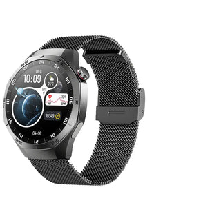 Multifunctional Sports Smartwatches featuring a sleek design with black silicone strap and advanced tracking features.
