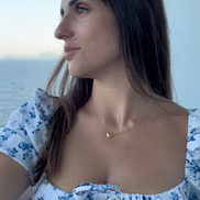 Collana Amore con Cuore, Collana con Ciondolo a Cuore con Scritta 