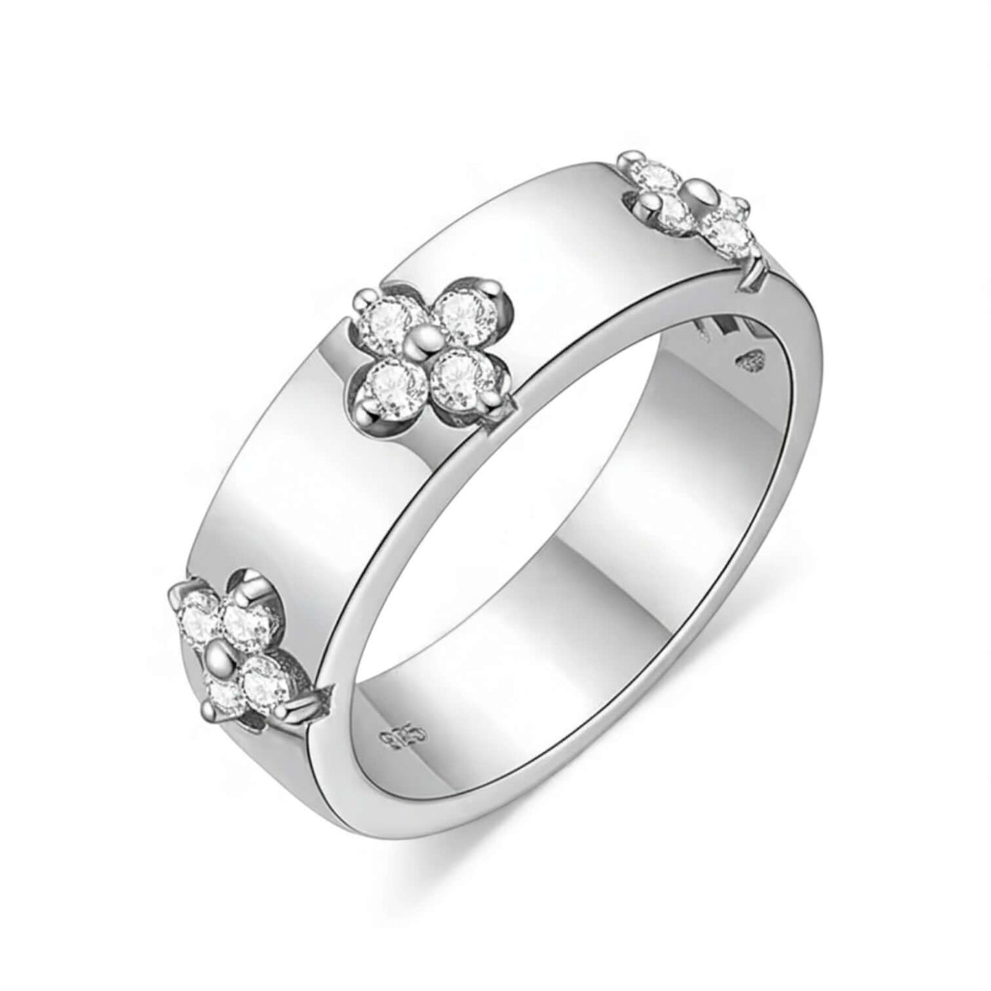 Moissanite Ring – 925 Sterling Silver