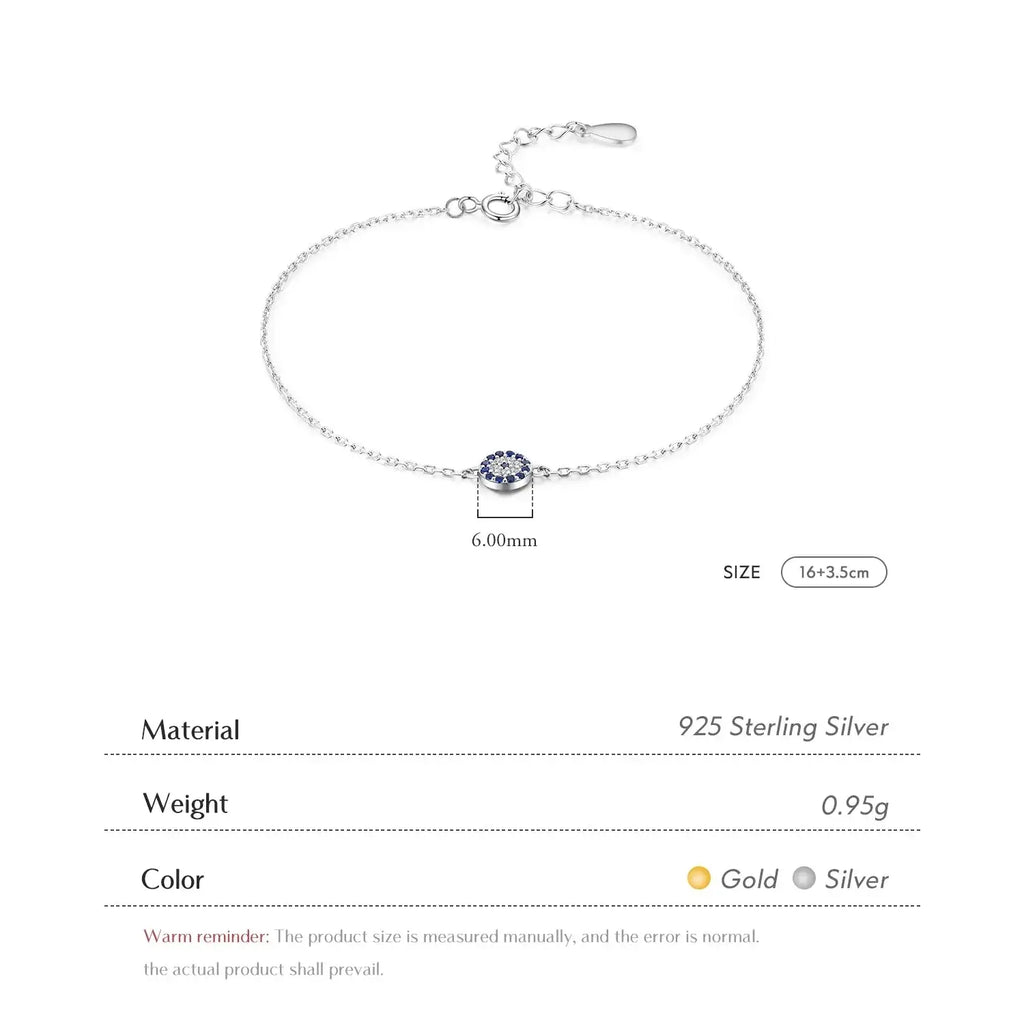 Elegant Bracelet 925 Sterling Silver with zircon, adjustable fit, waterproof, and gift box included.