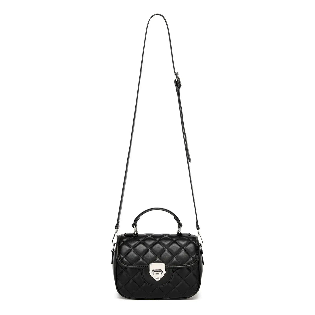 Crossbody Bags in high-quality PU leather with a quilted design, perfect for women, featuring a shoulder strap.