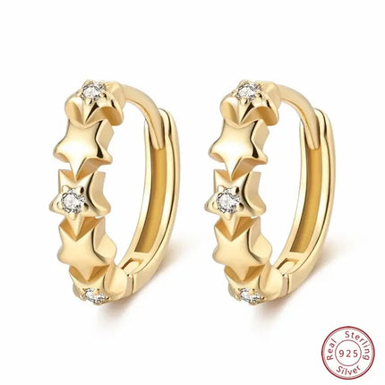 Stud Earrings 925 Sterling Silver