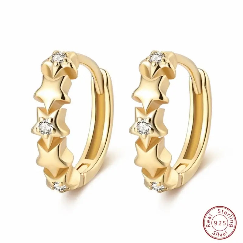 Stud Earrings 925 Sterling Silver