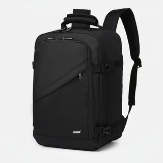 Backpack Waterproof Laptop Travel in black with adjustable straps, perfect for men and designed for night safety.