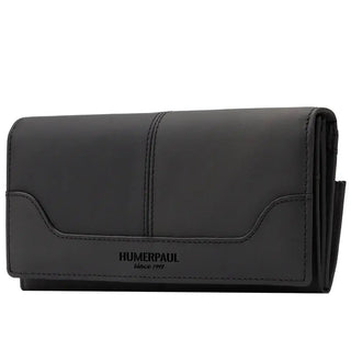 Genuine Leather Wallet with multiple compartments and slots, crafted from cow leather, stylish and functional.