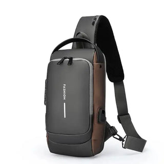 Shoulder Bag with Anti-Theft Lock