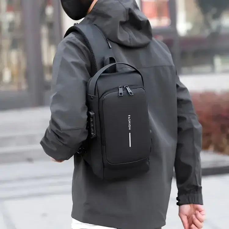 Shoulder Bag with Anti-Theft Lock