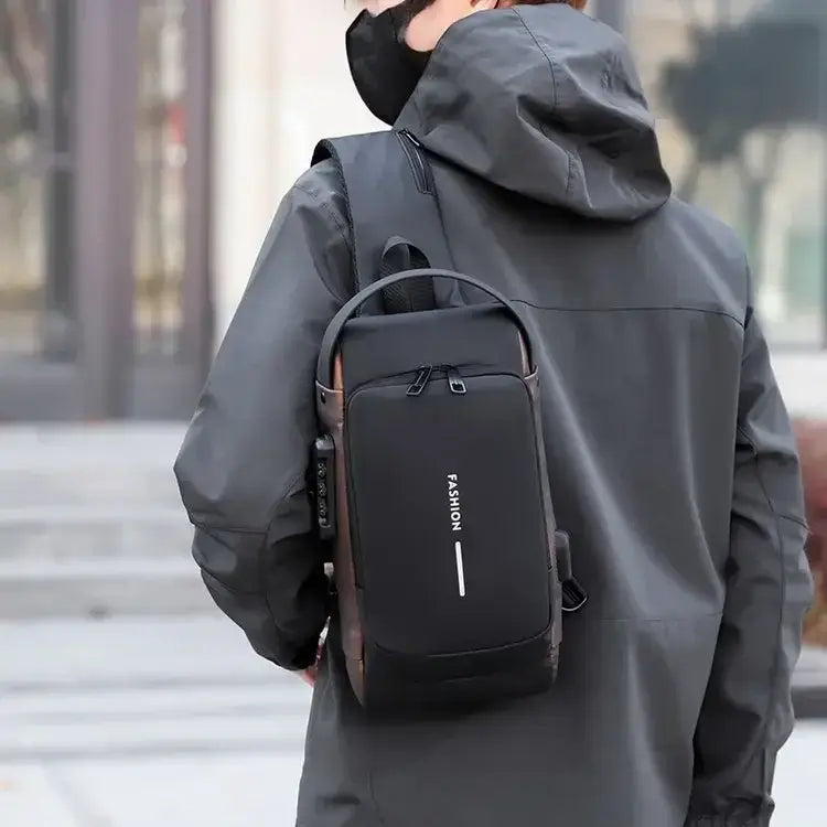 Shoulder Bag with Anti-Theft Lock