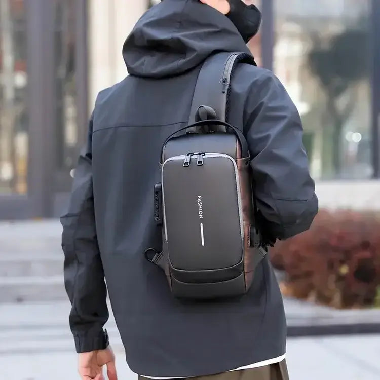 Shoulder Bag with Anti-Theft Lock