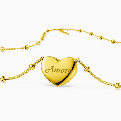 Collana Cuore "Amore" Ipoallergenica