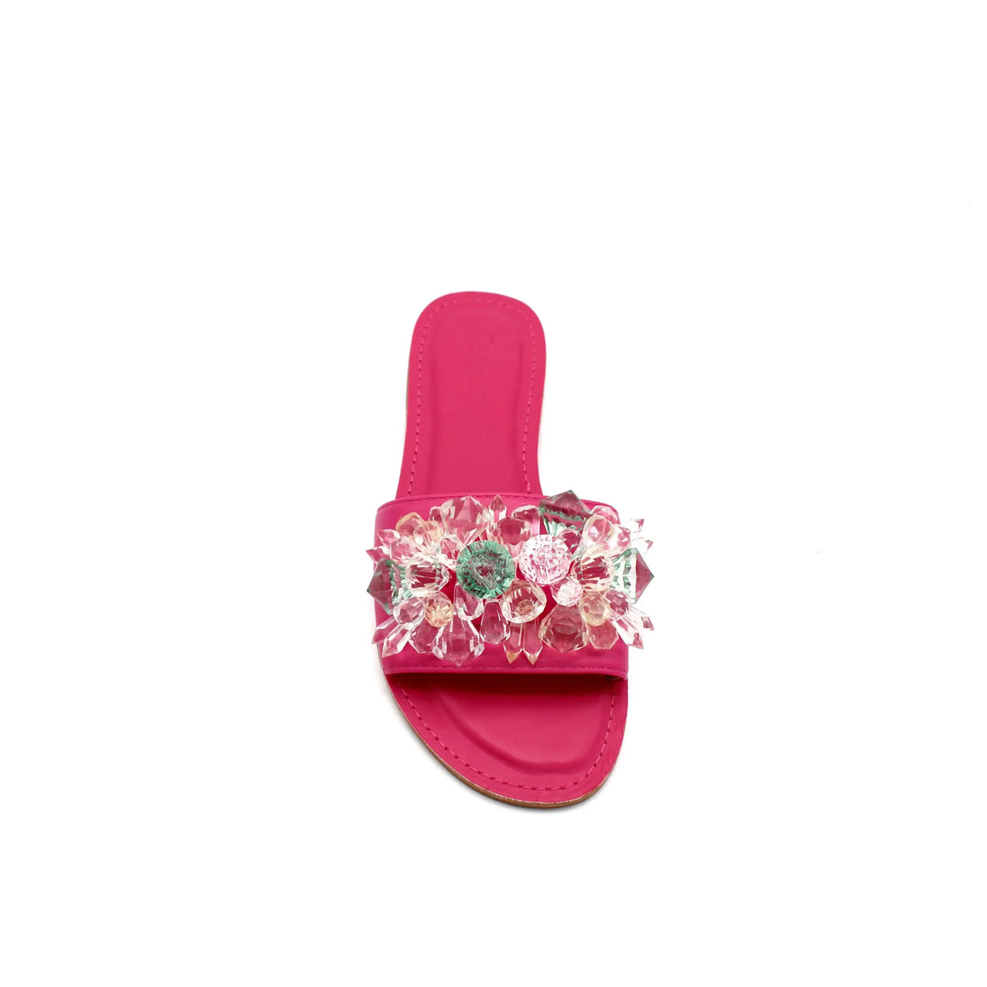 Pink Soraia slippers for women, basic sandals with floral design, stylish and comfortable for everyday wear.