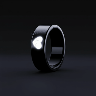 Smart Ring Health Tracker, Sleep Quality Monitor Fitness in sleek black design