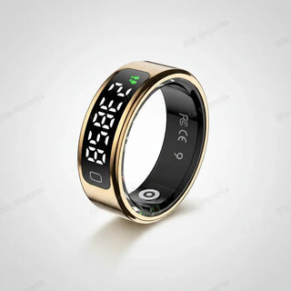Smart Ring with LED display, waterproof design, perfect for multi sports and fitness tracking.