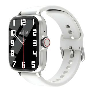 Smartwatch in white with silicone strap, activity tracking, Bluetooth 5.2, brand: DESERTCAT