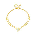 Stainless Steel Butterfly Anklet for Women
