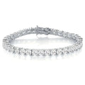 Tennis Bracelet 925 Silver Plated 18K Gold 4A Grade Zircon GRA Certificate