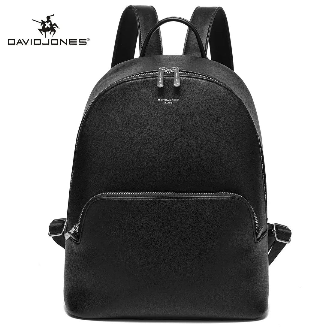 Black vintage backpack for women, soft faux leather, stylish fashion accessory.