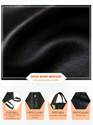 Black leather texture highlighting premium quality and durability for a chic backpack design.