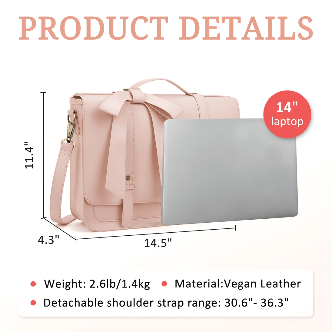 Multi-Function Patent Leather Shoulder Bag in pink, featuring detachable strap and eco-friendly material for stylish durability.