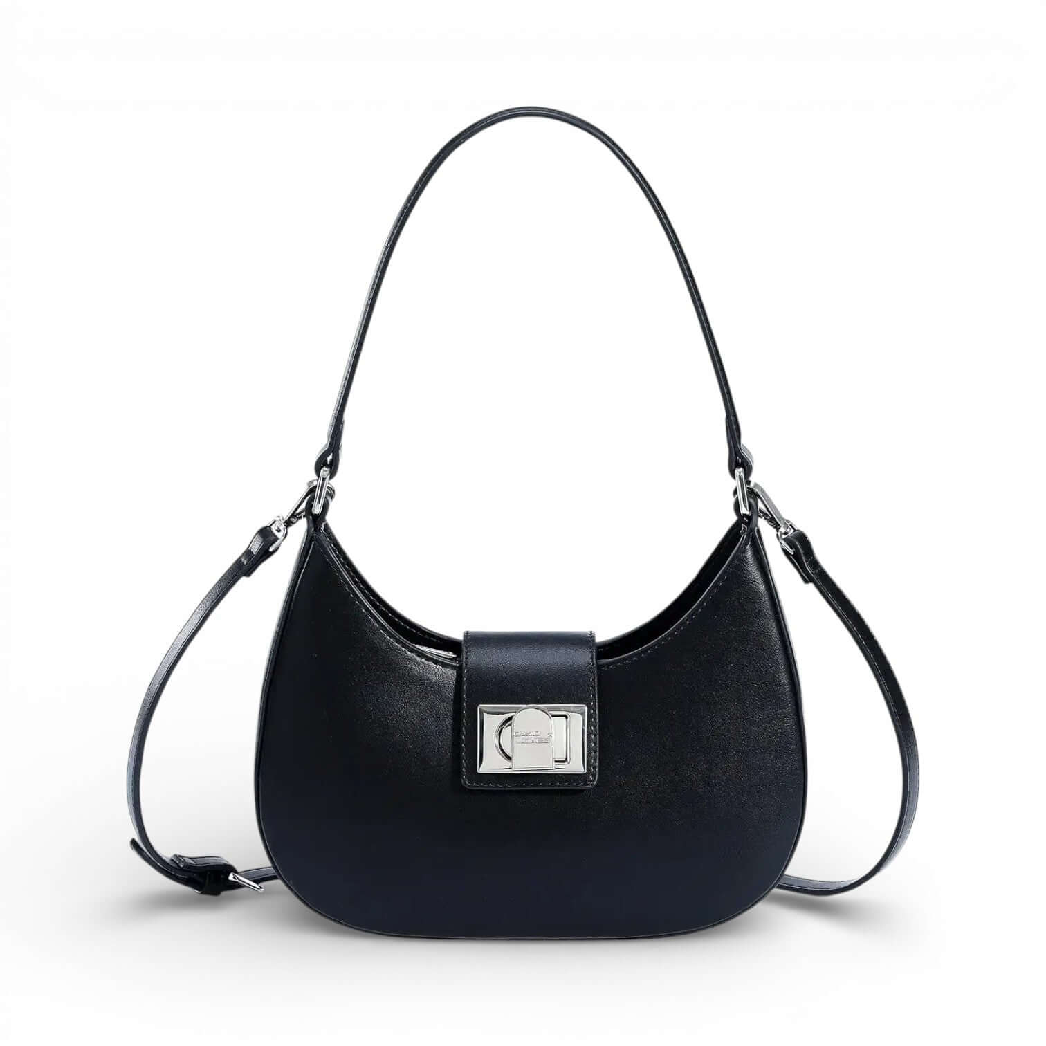 Women's Leather Half Moon Bag
