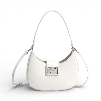 Women's Leather Half Moon Bag