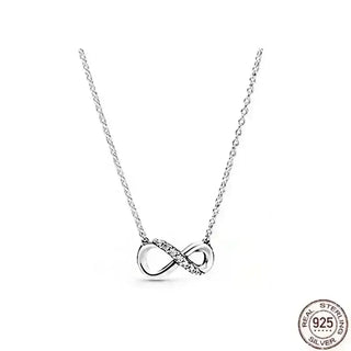 Heart-Shaped Necklace with 925 sterling silver chain and sparkling zircon stone for timeless elegance.