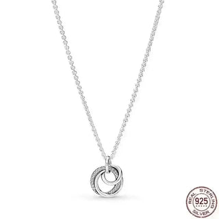 Heart-Shaped Necklace featuring a 925 sterling silver chain and sparkling zircon stone for timeless elegance.