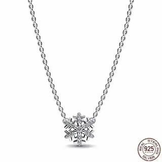 Heart-Shaped Necklace with 925 sterling silver chain and sparkling zircon stone, perfect for elegant occasions.