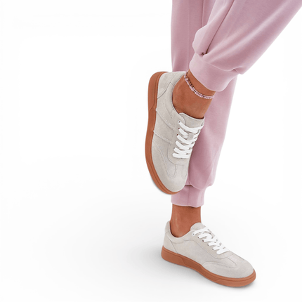 Womens Sneakers - Suede Leather