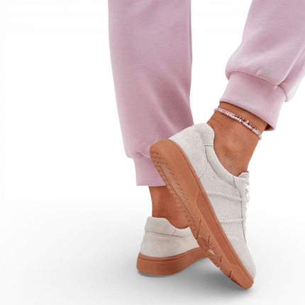 Womens Sneakers - Suede Leather