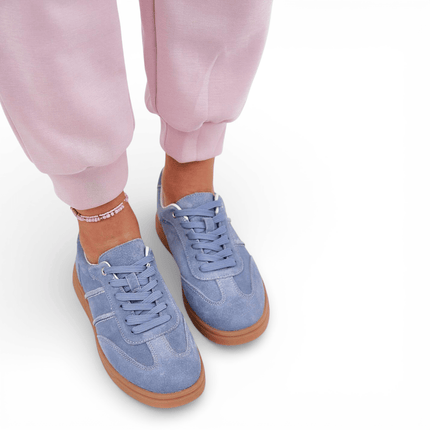 Womens Sneakers - Suede Leather