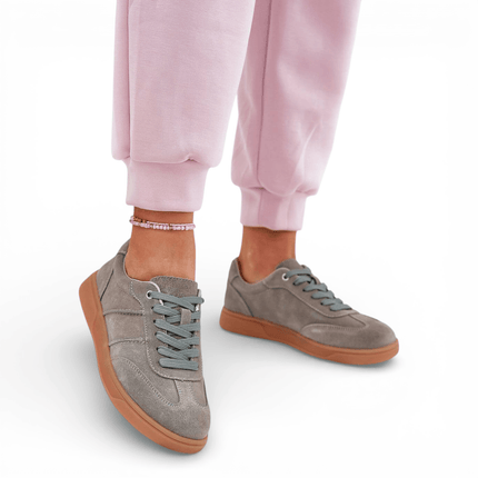 Womens Sneakers - Suede Leather