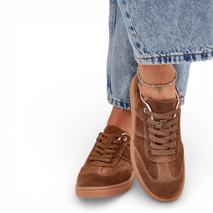 Womens Sneakers - Suede Leather