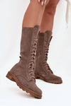 Women's ankle boots made of natural suede