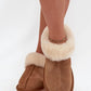 Snow boots with soft fur lining