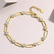 Bracciale con diamante moissanite