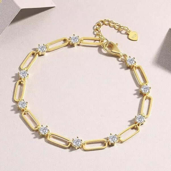 Bracciale con diamante moissanite