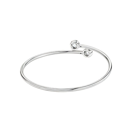 Moissanite Cuff Bracelet  With CRA Certificate