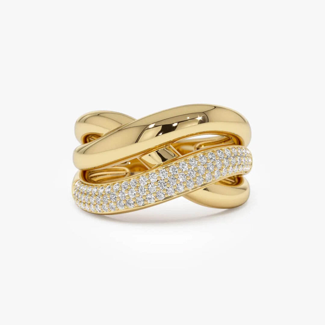Anello con Tripla Intrecciazione