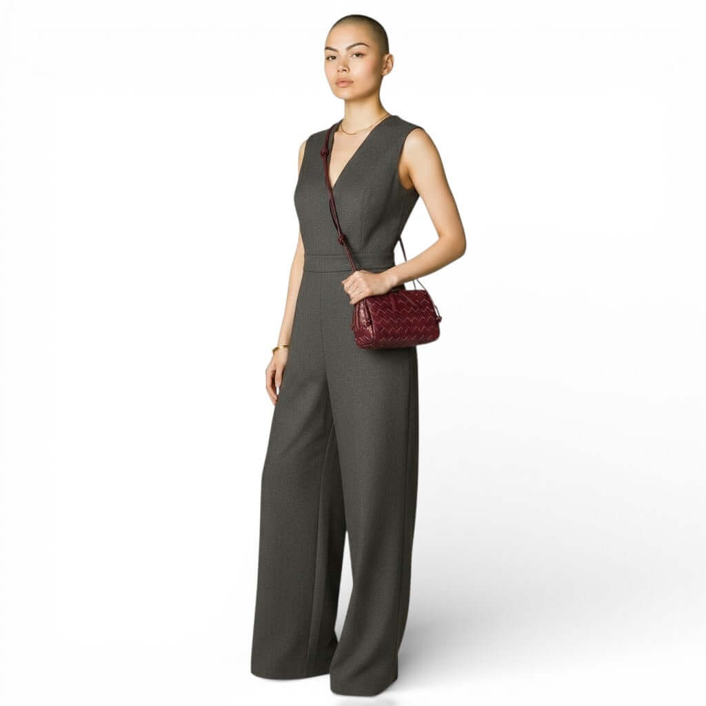 Genuine Leather Woven Bag