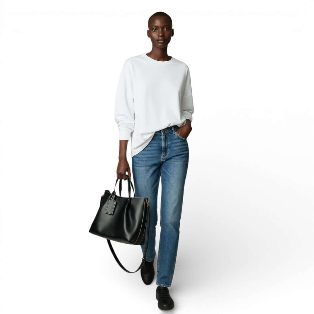 Women’s leather tote bag